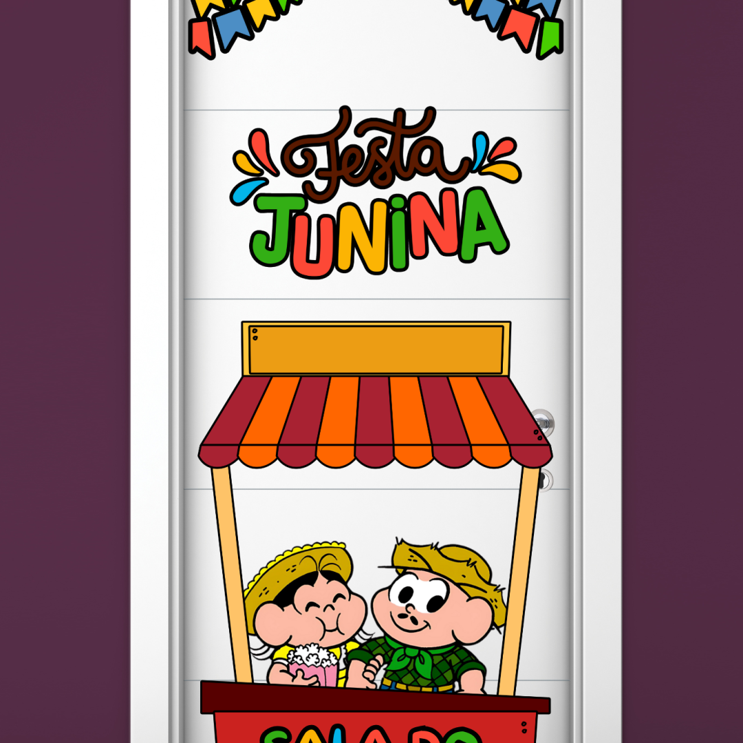 PAINEL / DECORAÇÃO DE PORTA JUNINO: SALA DO ABRAÇO