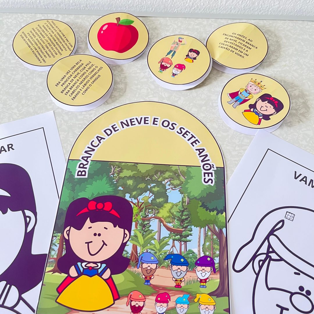 HISTÓRIA NA LUVA / LUVA PEDAGÓGICA: BRANCA DE NEVE E OS SETE ANÕES