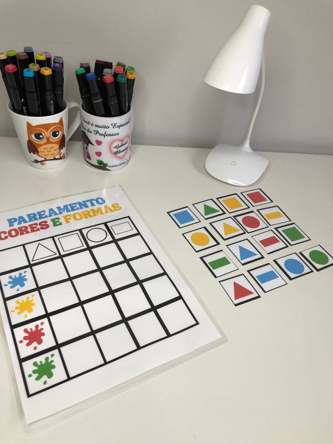 JOGO DO PAREAMENTO: CORES E FORMAS