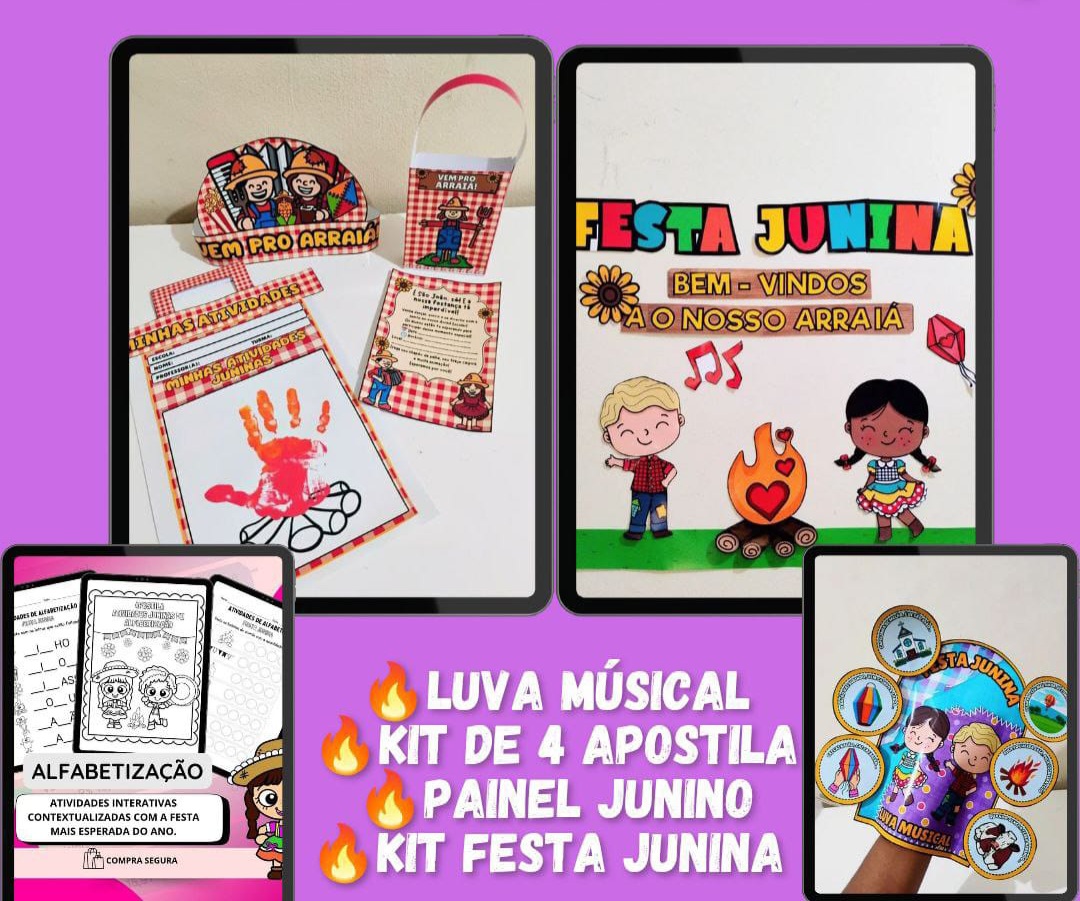 MINI COMBO JUNINO / KIT DE ARQUIVOS  DE FESTA JUNINA