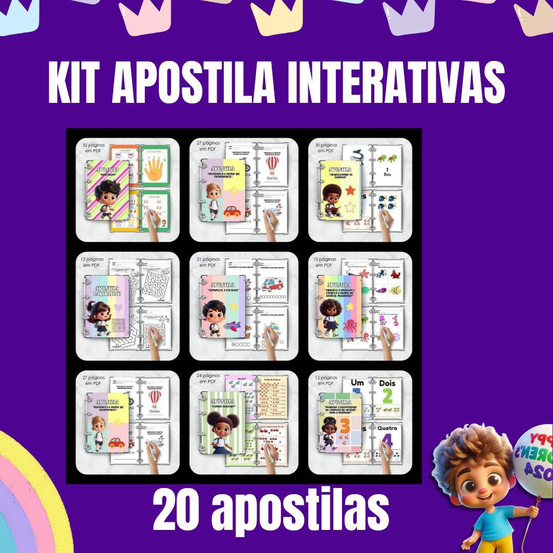 KIT DE APOSTILAS INTERATIVAS