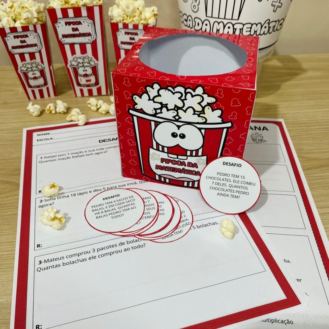 PIPOCA DA MATEMÁTICA  / GINCANA MATEMÁTICA 1° e 2° ano