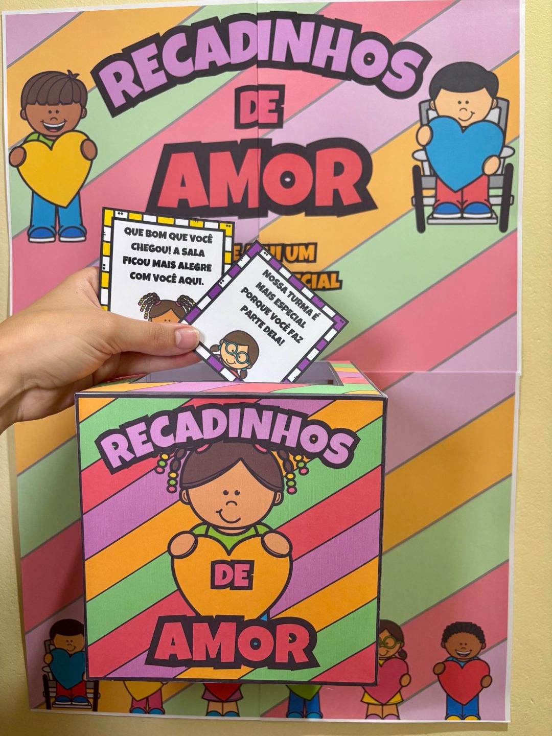 CAIXA MOTIVACIONAL / RECADINHOS DE AMOR