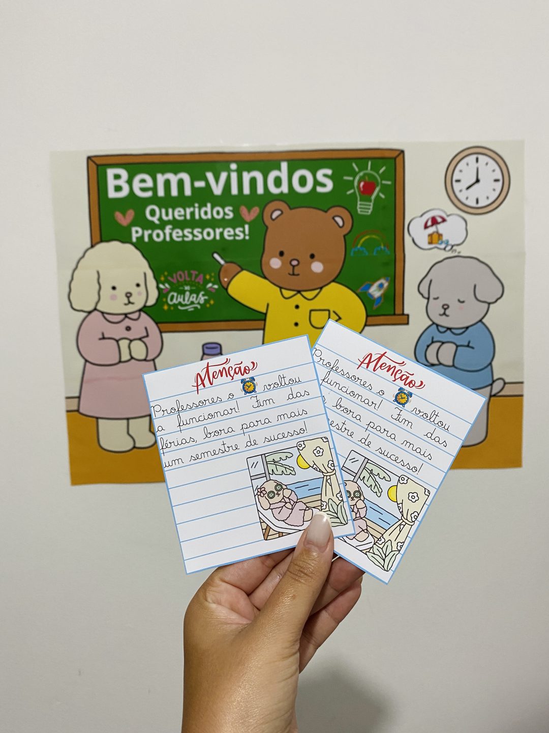 PAINEL BEM VINDOS / VOLTA ÀS AULAS PROFESSORES: BOBBIE GOODS - Imagem 2