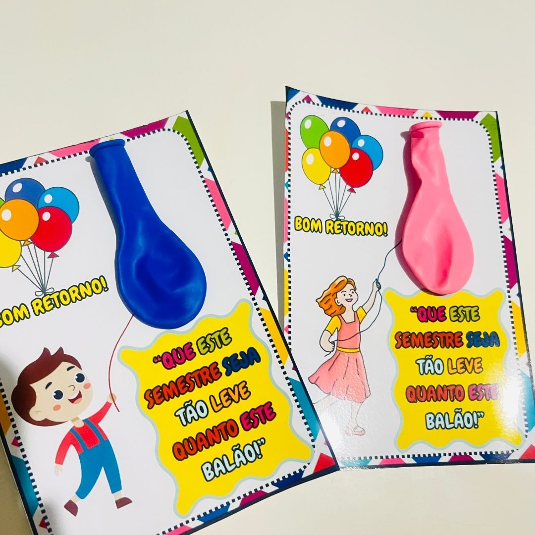 CARTÃO  / LEMBRANCINHA DE VOLTA ÀS AULAS