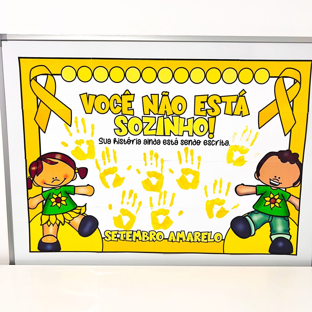 DECORAÇÃO / PAINEL COLABORATIVO: SETEMBRO AMARELO