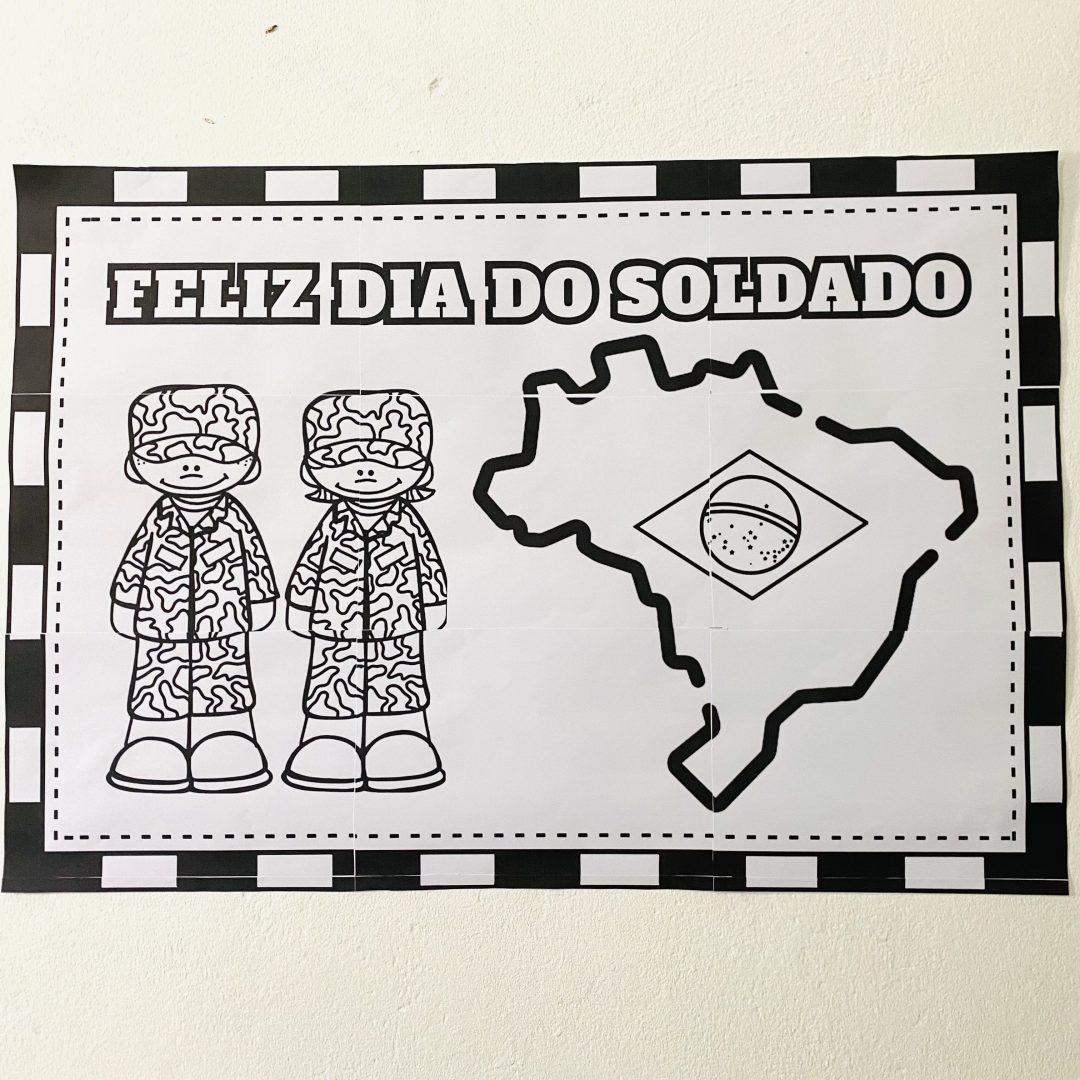 PAINEL / DECORAÇÃO: DIA DO SOLDADO - COLABORATIVO
