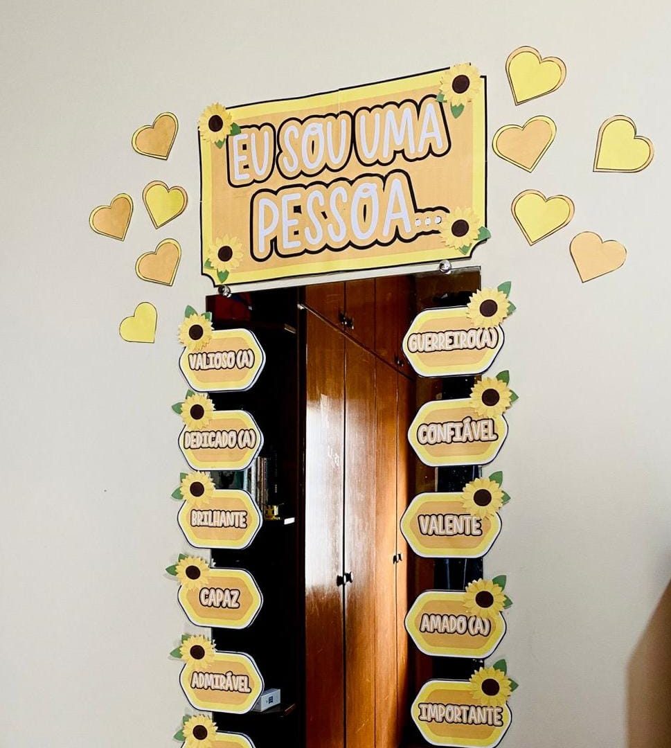 DECORAÇÃO / PAINEL / ESPELHO DAS AFIRMAÇÕES: SETEMBRO AMARELO