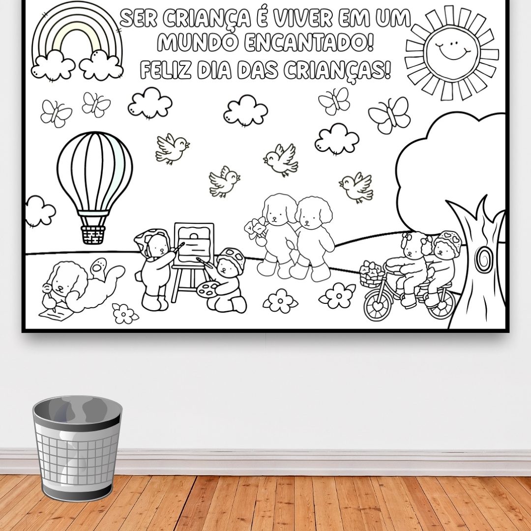 DECORAÇÃO / PAINEL COLABORATIVO DIA DAS CRIANÇAS: BOBBIE GOODS