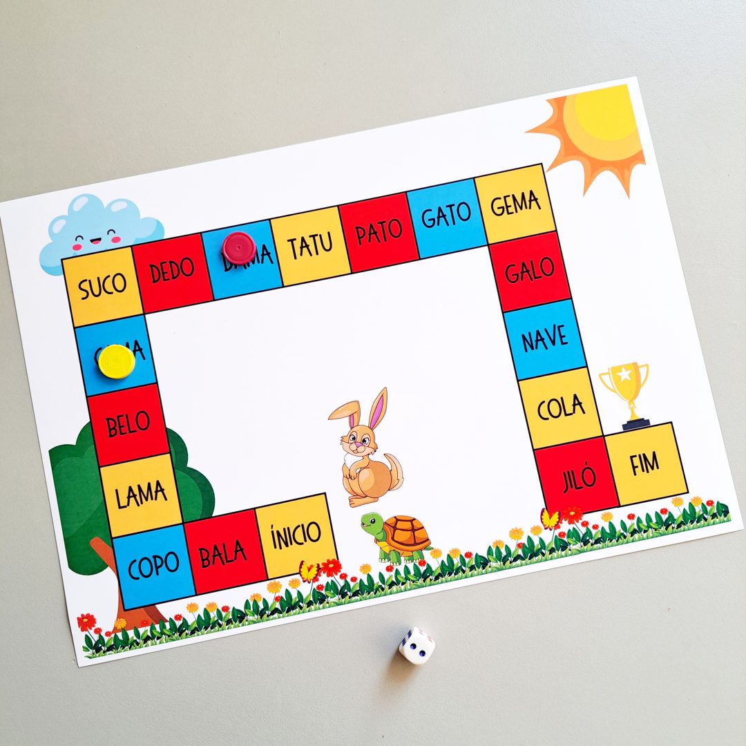 JOGO DE TABULEIRO: LEITURA DE PALAVRAS