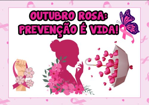 DECORAÇÃO / PAINEL + LEMBRANCINHA: OUTUBRO ROSA