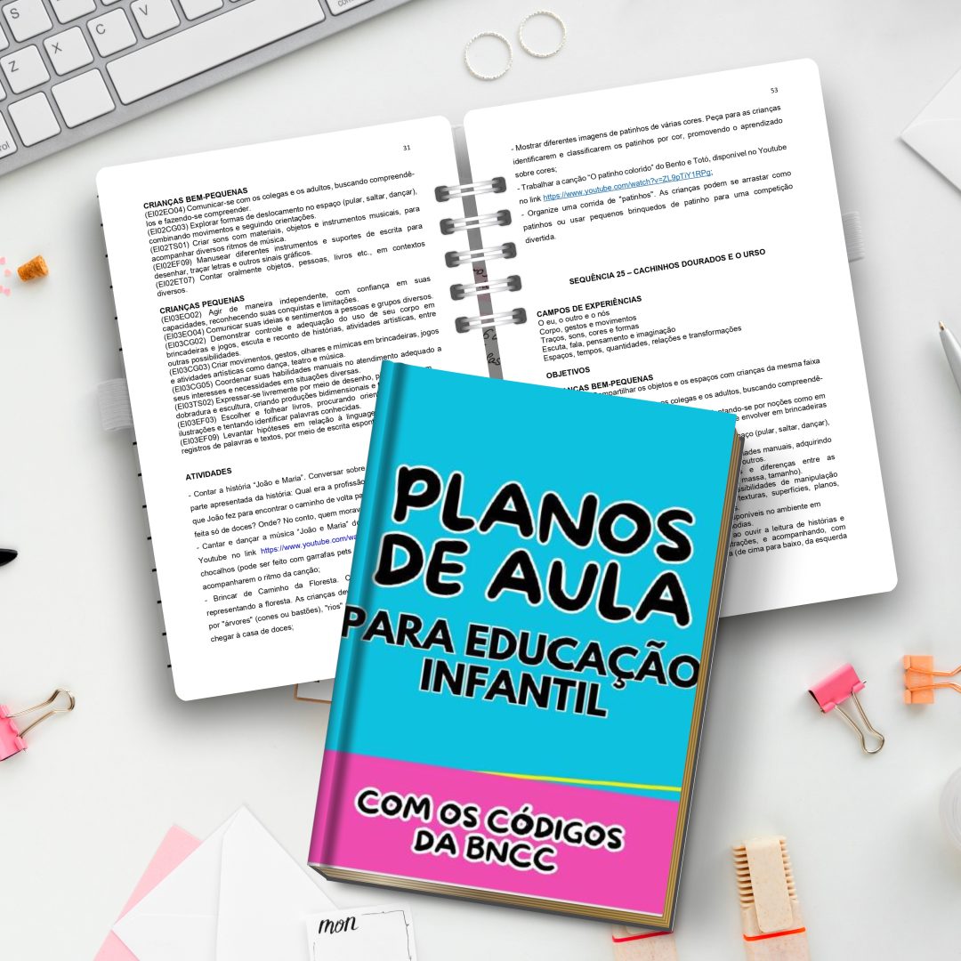 E-BOOK PLANOS DE AULAS PARA EDUCAÇÃO INFANTIL