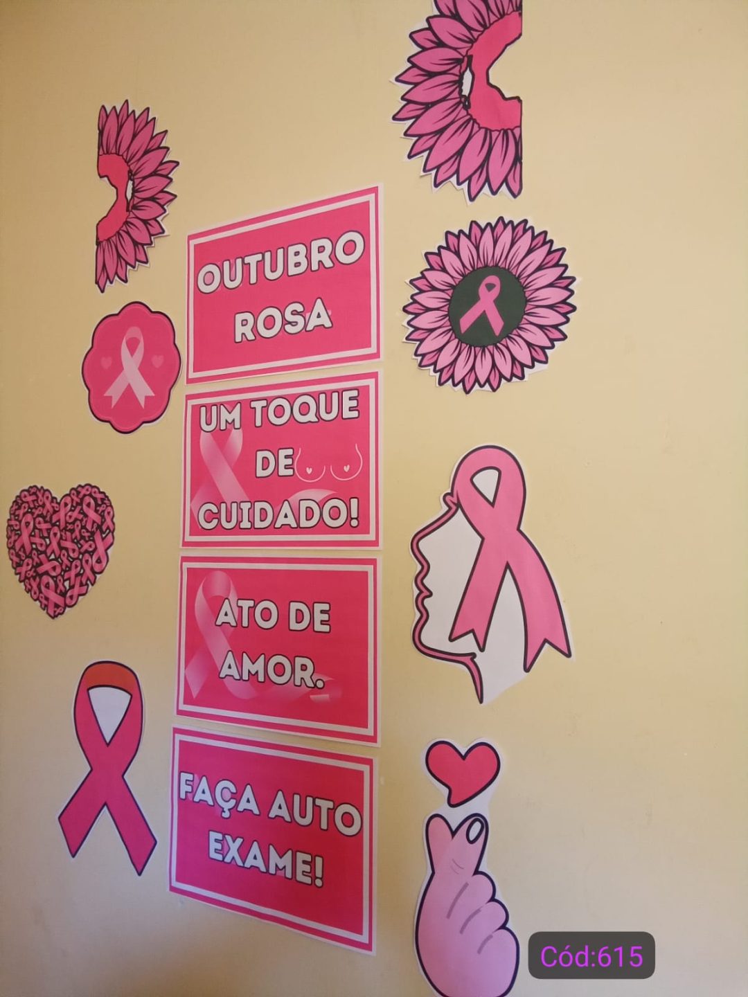 DECORAÇÃO / PAINEL: OUTUBRO ROSA
