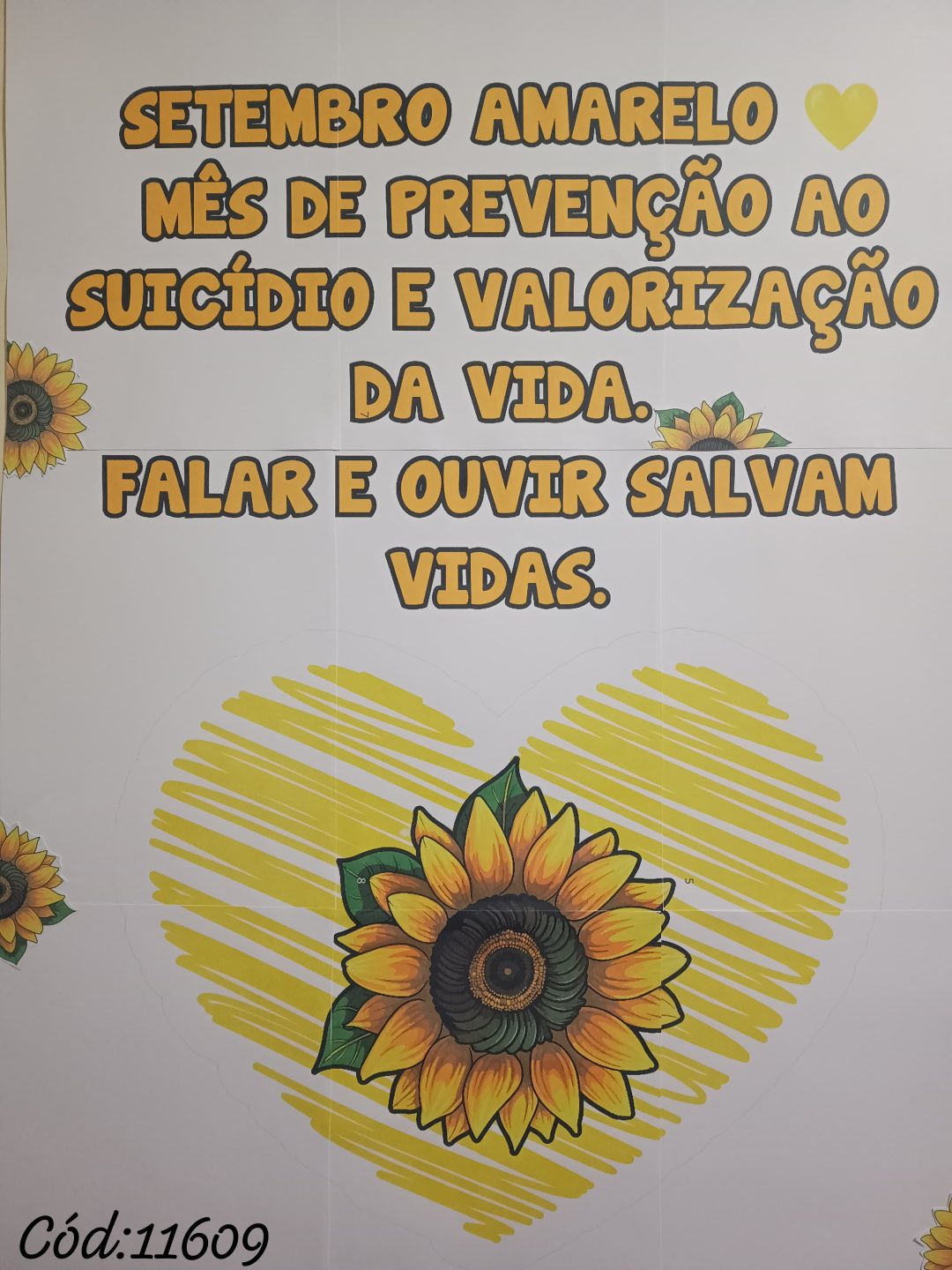DECORAÇÃO / PAINEL: SETEMBRO AMARELO