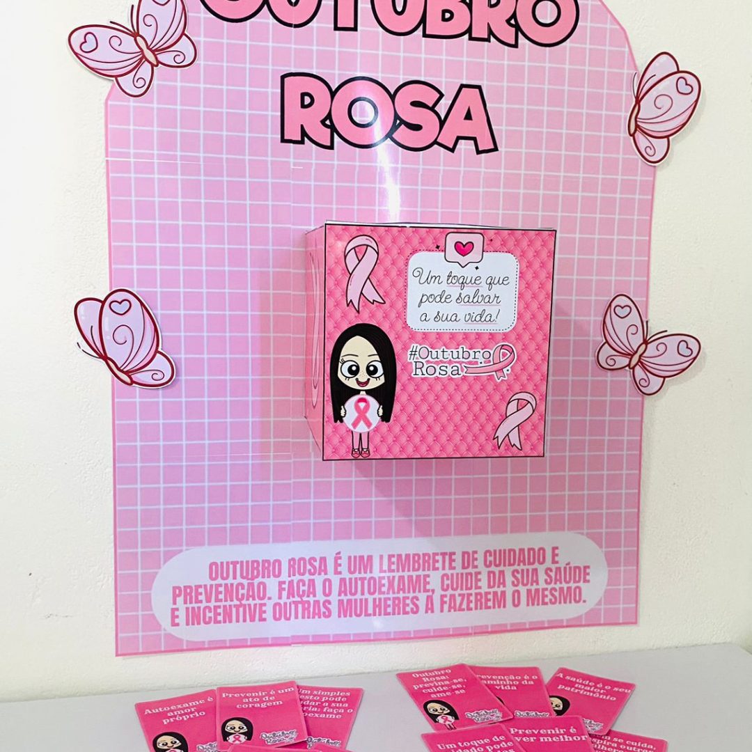 OUTUBRO ROSA: CAIXA DE MENSAGEM / CAIXA MOTIVACIONAL