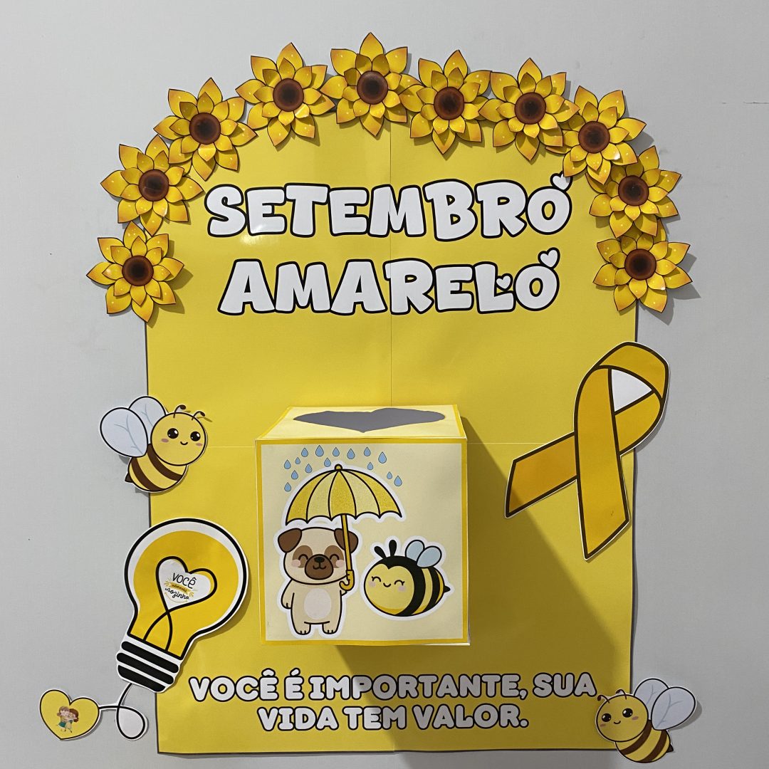 SETEMBRO AMARELO: CAIXA DE MOTIVAÇÃO / CONSCIENTIZAÇÃO NA ESCOLA