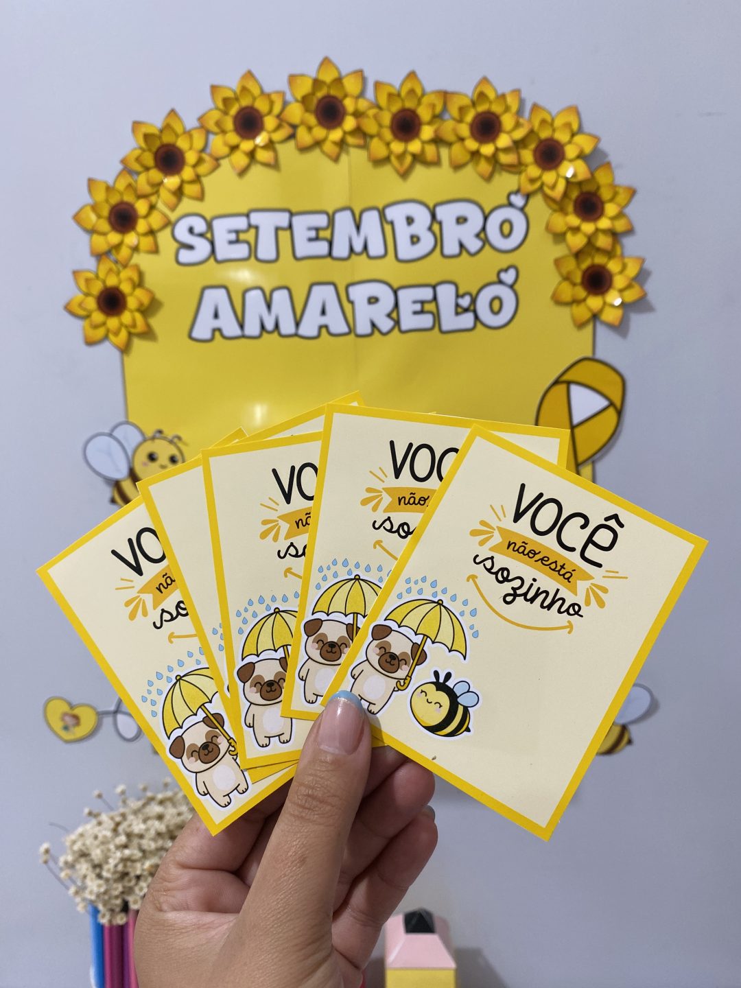 SETEMBRO AMARELO: CAIXA DE MOTIVAÇÃO / CONSCIENTIZAÇÃO NA ESCOLA - Imagem 2