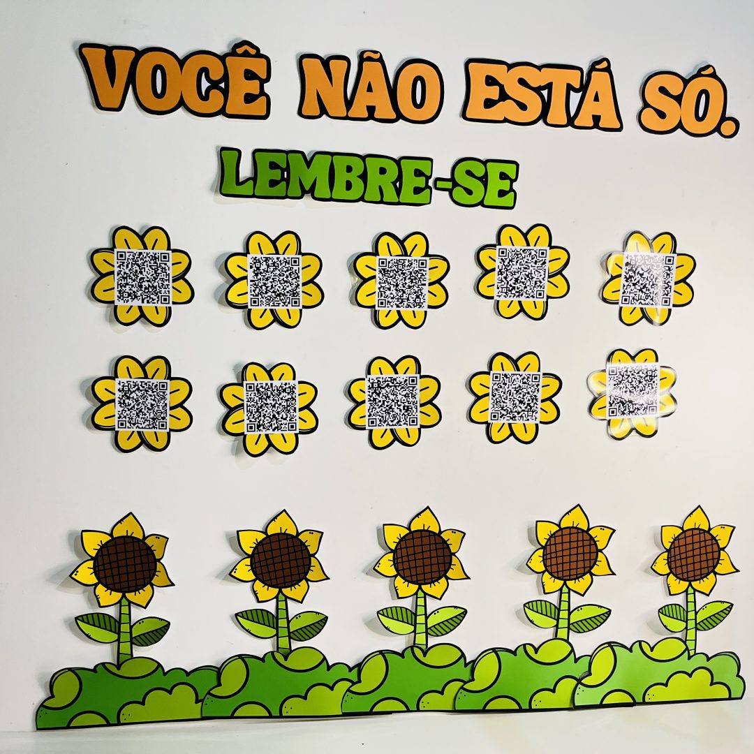 DECORAÇÃO / PAINEL: SETEMBRO AMARELO - QR CODE