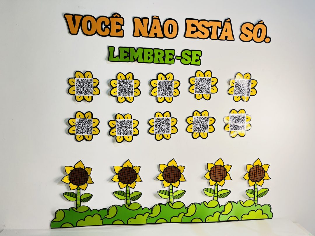 DECORAÇÃO / PAINEL: SETEMBRO AMARELO - QR CODE