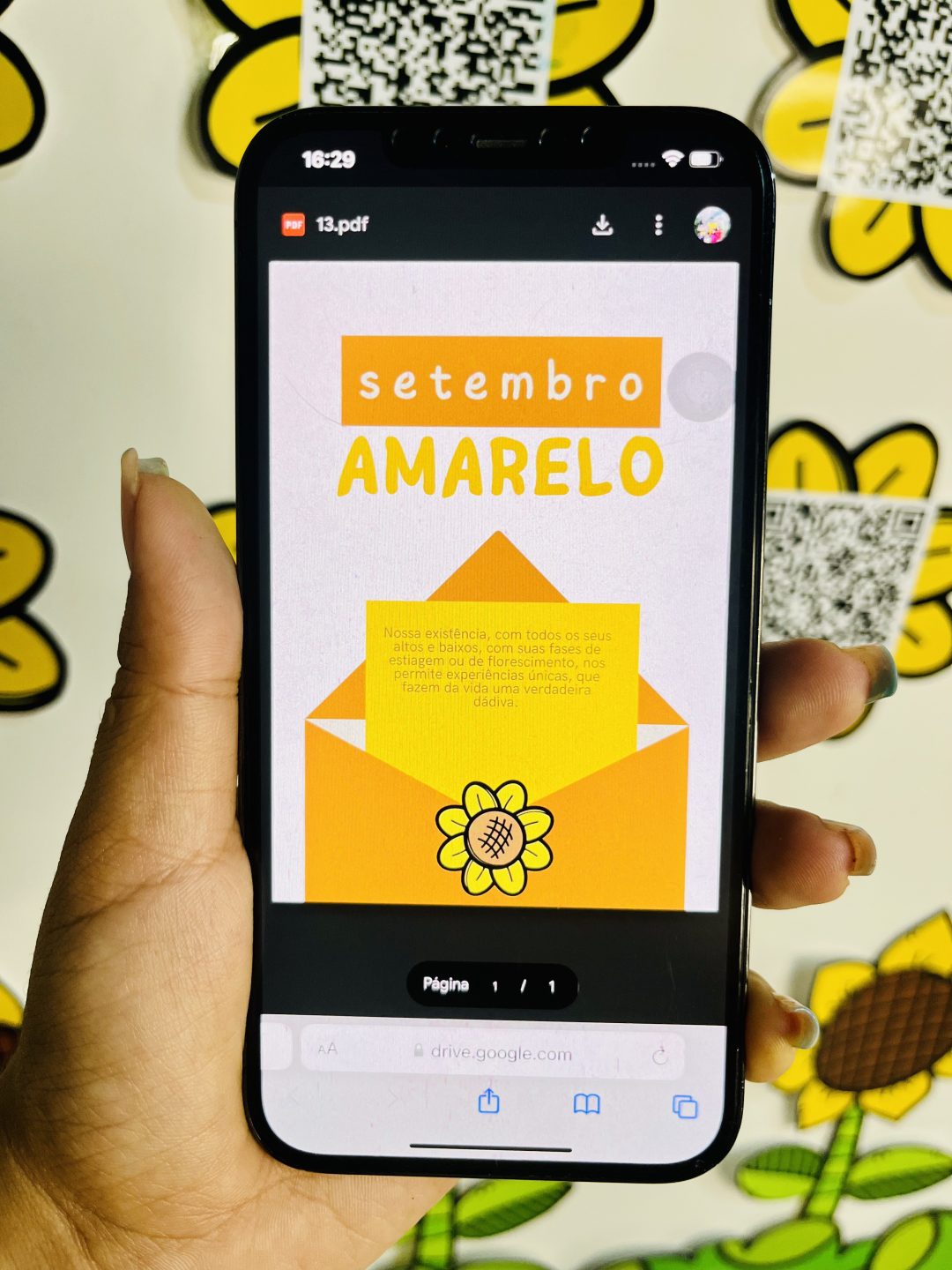 DECORAÇÃO / PAINEL: SETEMBRO AMARELO - QR CODE - Imagem 3