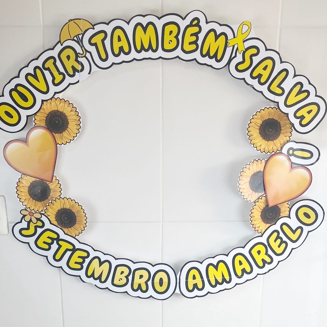 MOLDURA PARA FOTO / BAMBOLÊ: SETEMBRO AMARELO
