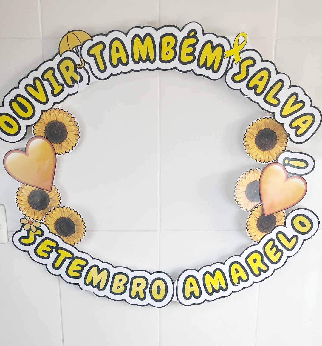 MOLDURA PARA FOTO / BAMBOLÊ: SETEMBRO AMARELO