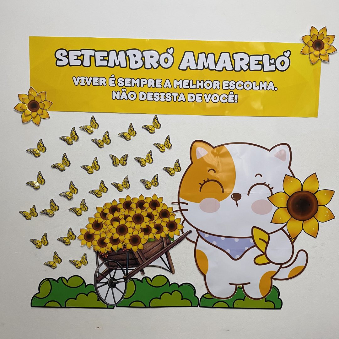 DECORAÇÃO / PAINEL + LEMBRANCINHA: SETEMBRO AMARELO