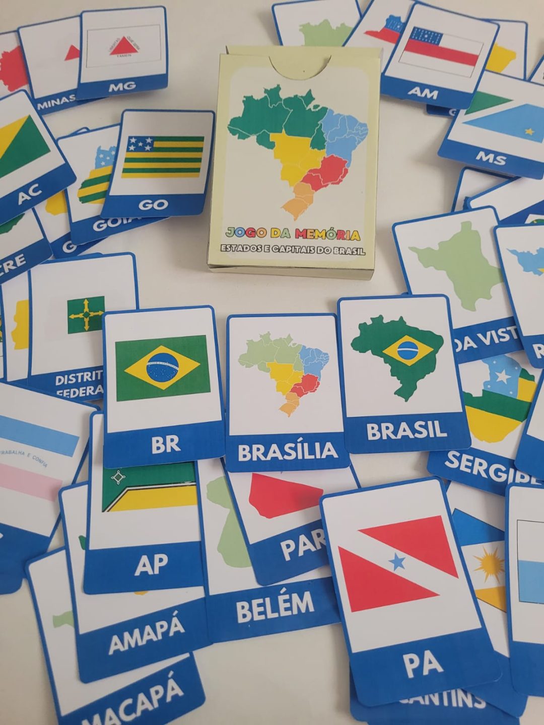 TRINCA GEOGRÁFICA / JOGO DA GEOGRAFIA / JOGO DA MEMÓRIA: ESTADOS BRASILEIROS