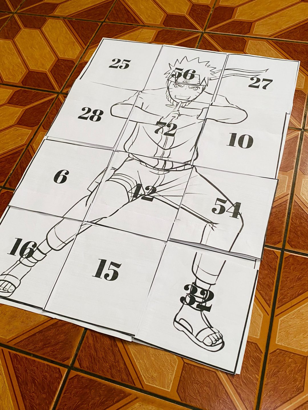 TAPETE DA MULTIPLICAÇÃO / QUEBRA-CABEÇAS GIGANTE DA MULTIPLICAÇÃO - Imagem 2