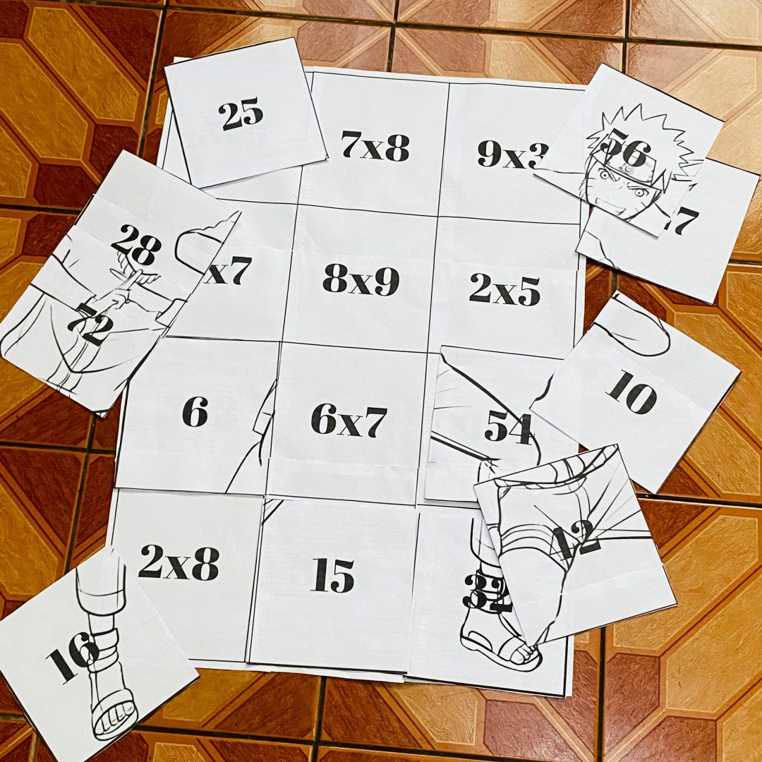 TAPETE DA MULTIPLICAÇÃO / QUEBRA-CABEÇAS GIGANTE DA MULTIPLICAÇÃO