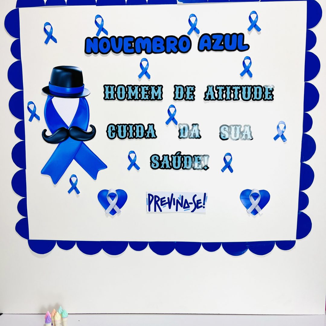 DECORAÇÃO / PAINEL: NOVEMBRO AZUL