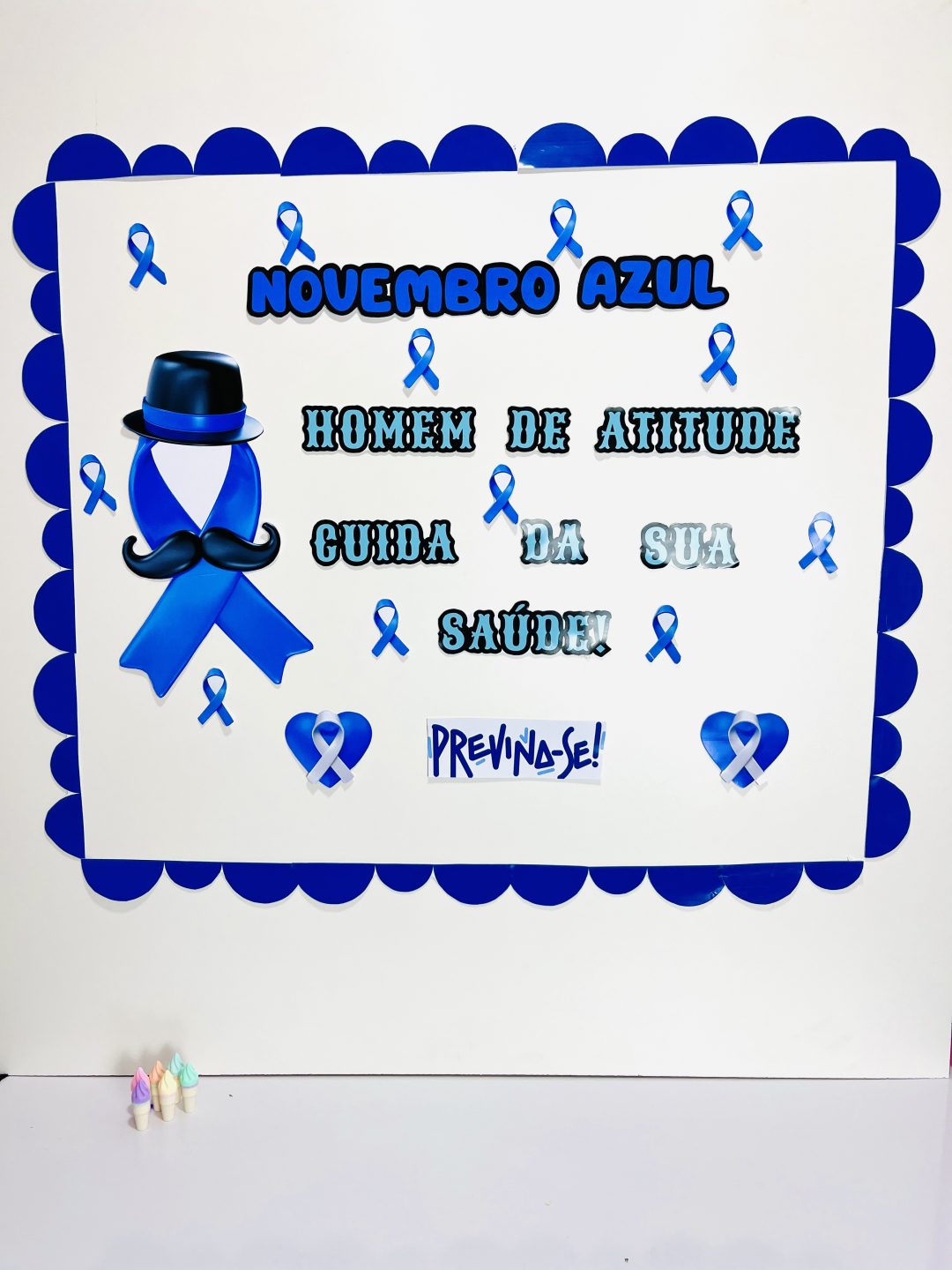 DECORAÇÃO / PAINEL: NOVEMBRO AZUL