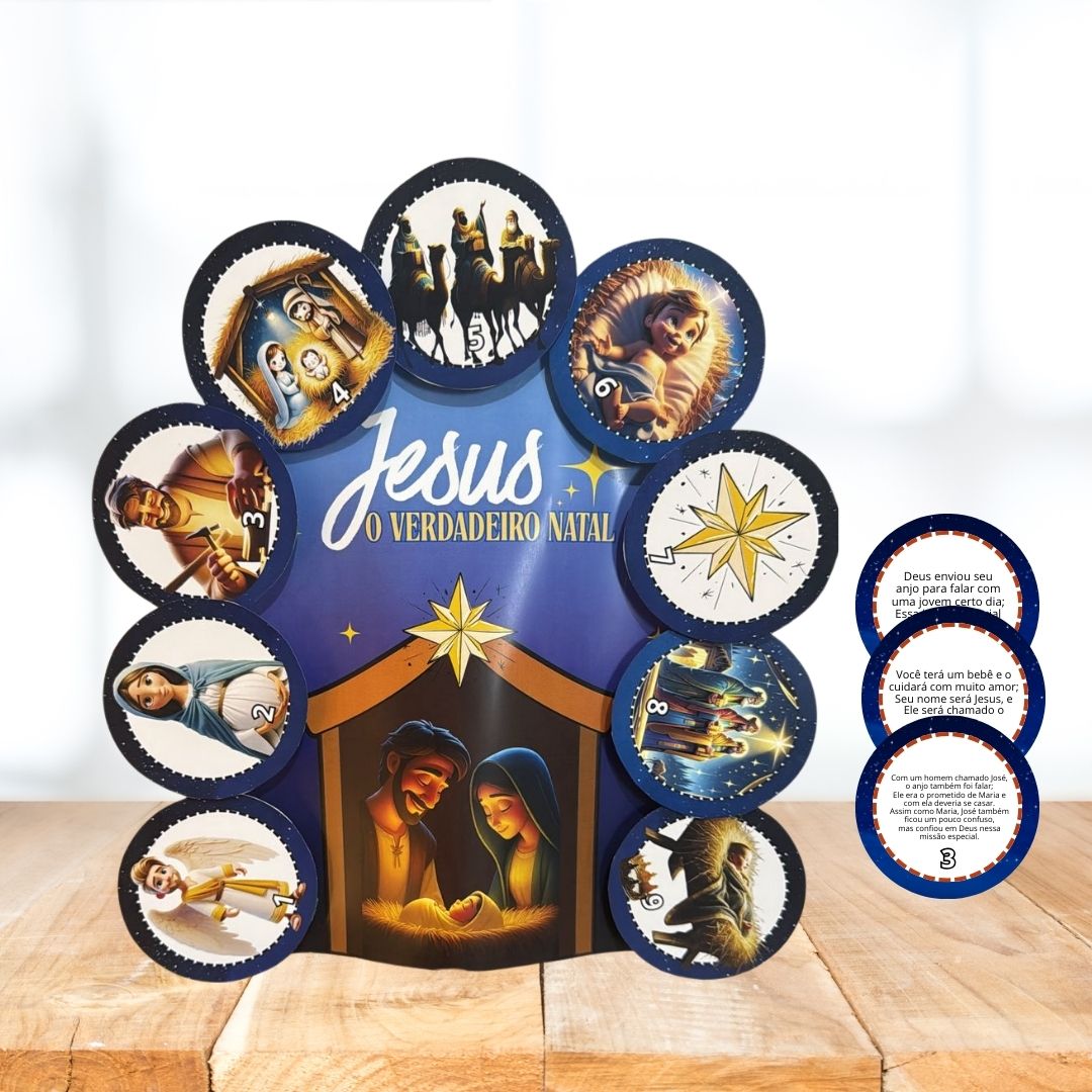 LUVA PEDAGÓGICA / HISTÓRIA NA LUVA: JESUS - O VERDADEIRO NATAL