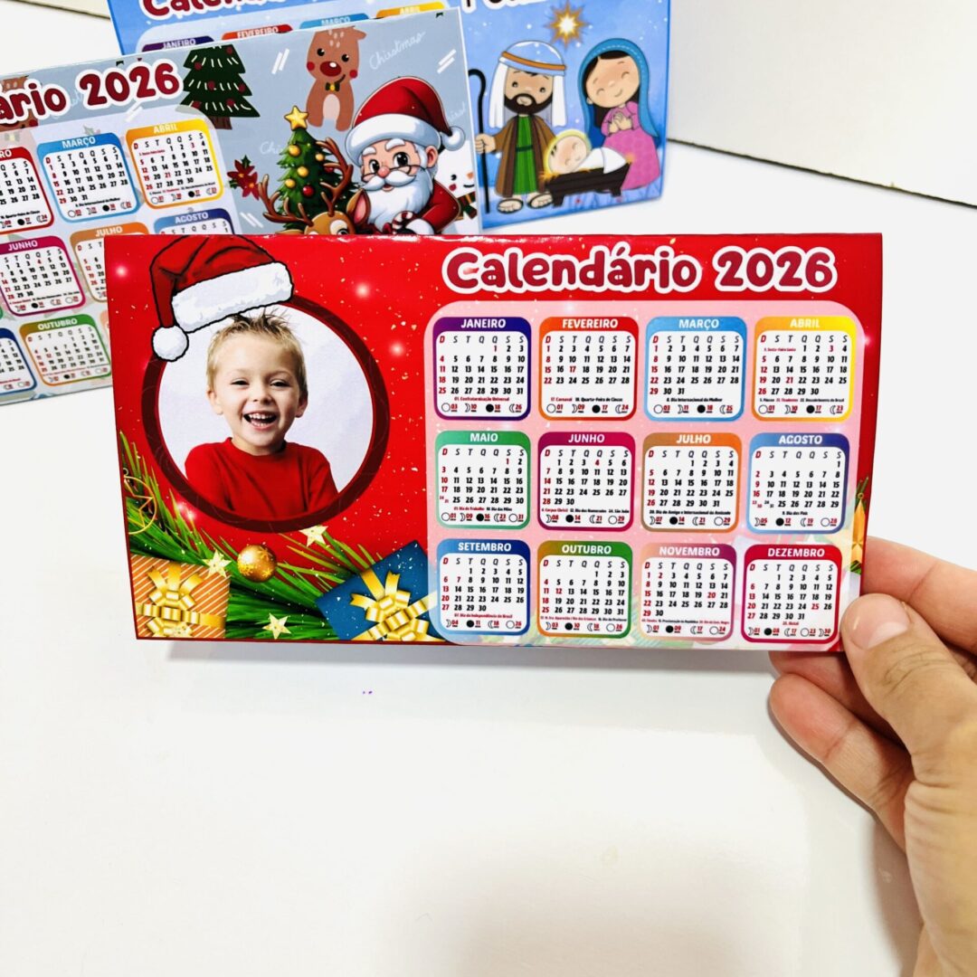 CALENDÁRIO DE MESA 2026: NATAL