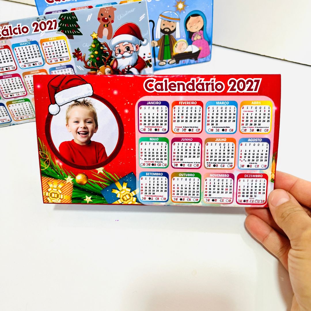CALENDÁRIO DE MESA 2027: NATAL