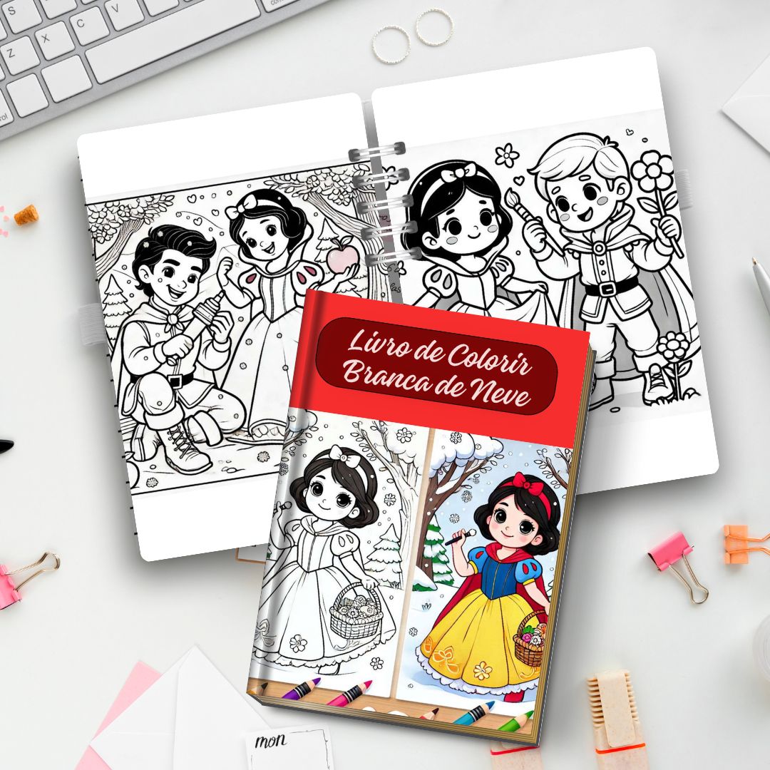 LIVRO PARA COLORIR: BRANCA DE NEVE