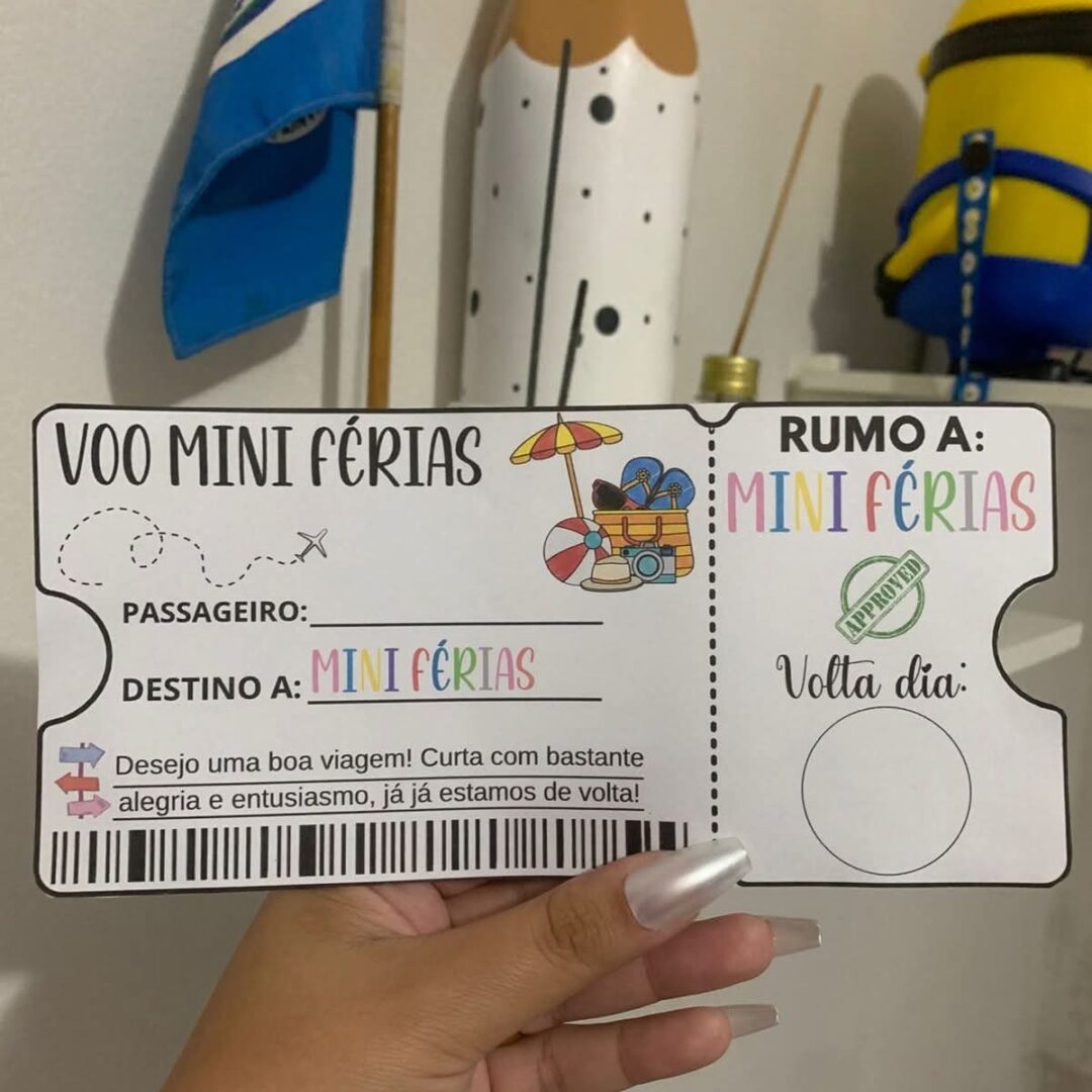 PASSAGEM PARA AS FÉRIAS / BILHETE PARA AS FÉRIAS