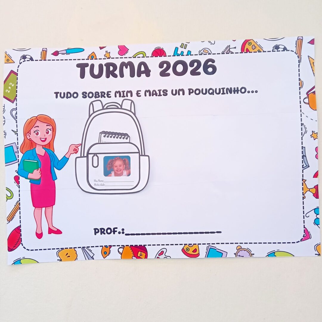 PAINEL DE TURMA 2026 + ATIVIDADE INTERATIVA EU SOU ASSIM