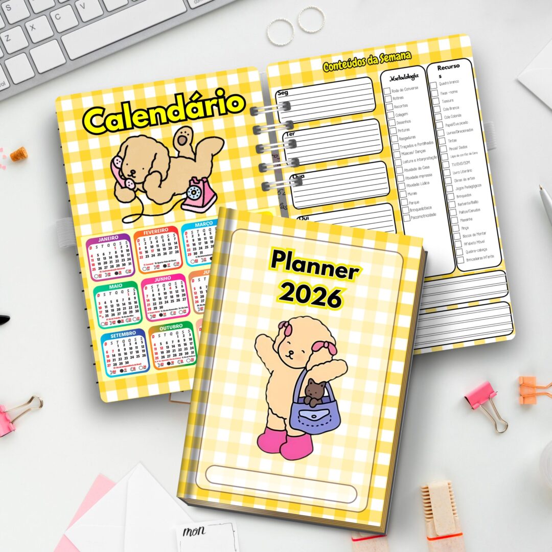 PLANNER / CADERNO DO PROFESSOR (A) 2026: BOBBIE GOODS