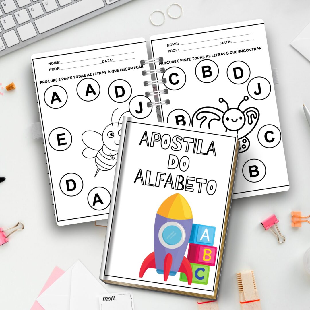 APOSTILA DO ALFABETO PARA COLORIR