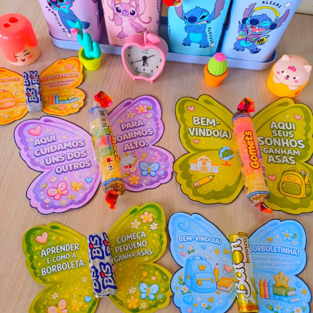 CARTÕES VOLTA ÀS AULAS: BORBOLETINHA