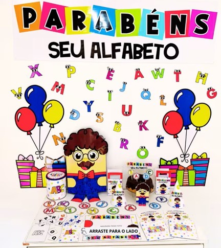 KIT PARABÉNS SEU ALFABETO