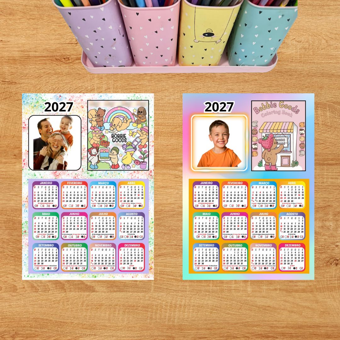 CALENDÁRIO COM FOTO 2027: BOBBIE GOODS