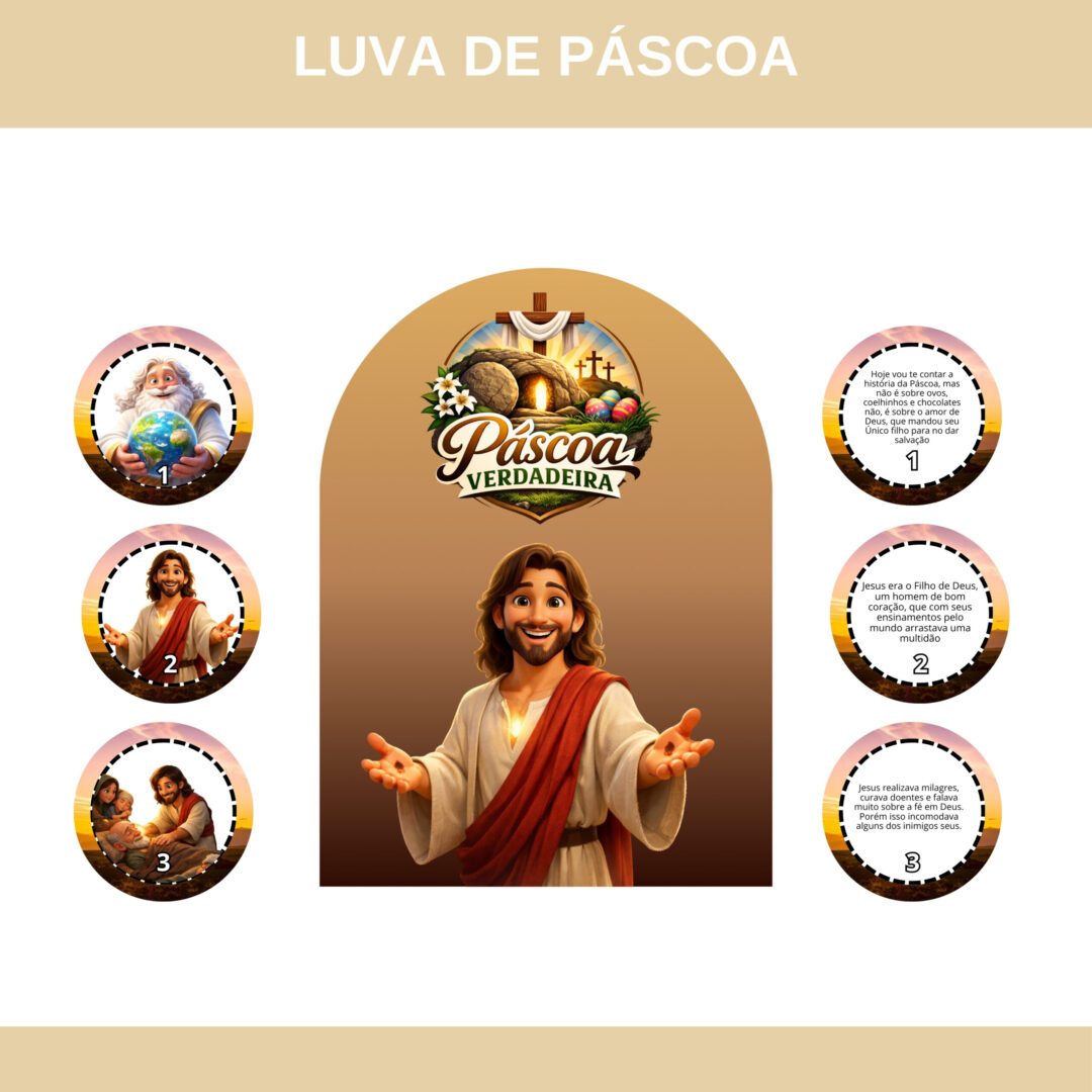 HISTÓRIA NA LUVA: A VERDADEIRA PÁSCOA - CRISTÃ