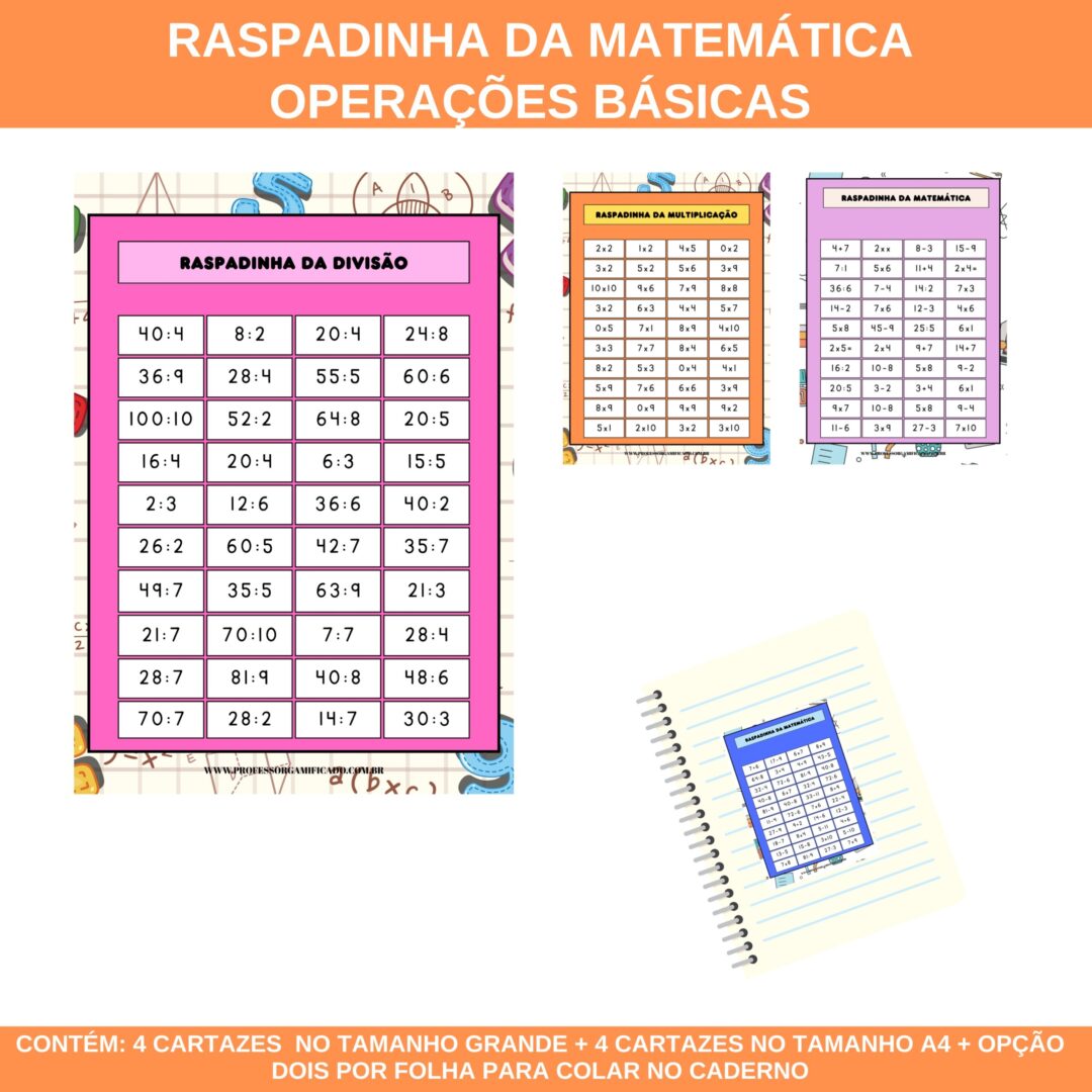 RASPADINHA DA MATEMÁTICA