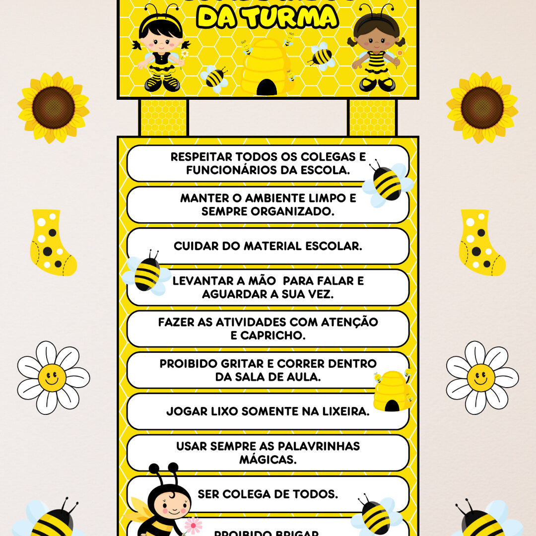 COMBINADOS DA TURMA: ABELHINHA