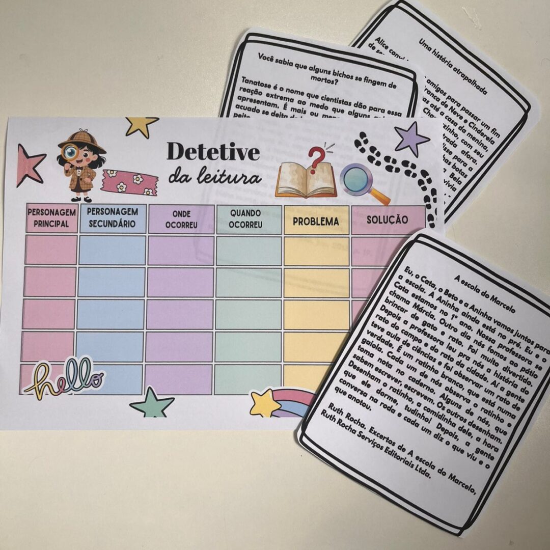 JOGO: DETETIVE DA LEITURA