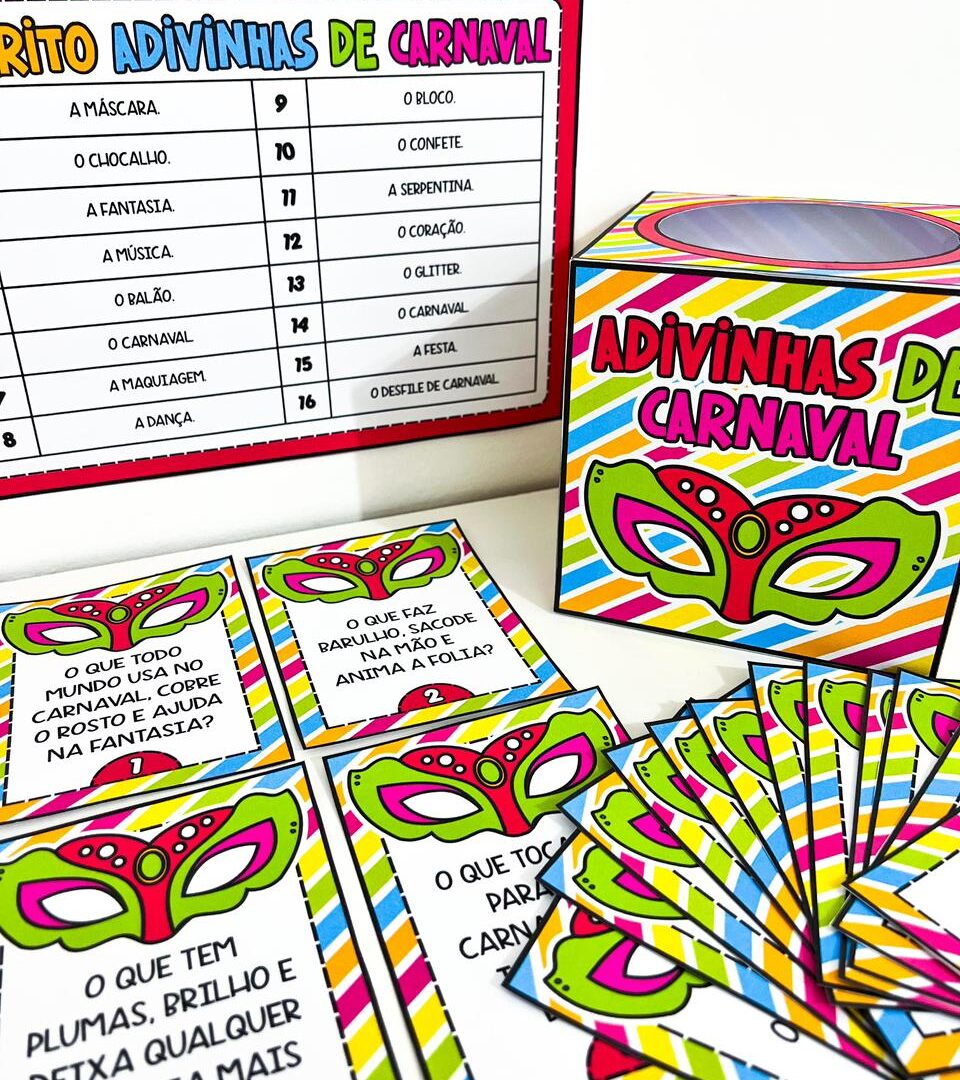 CAIXA PEDAGÓGICA: ADVINHAS DE CARNAVAL