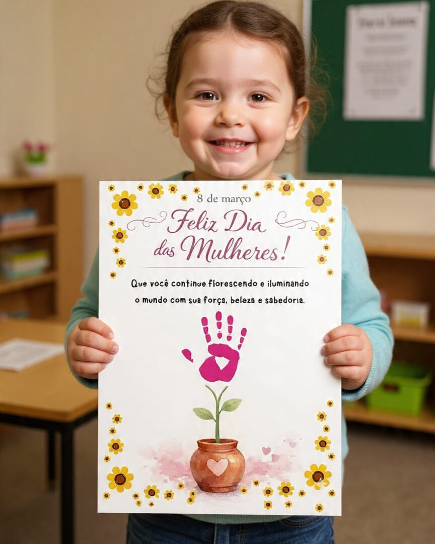 CARTAZ DIA DA MULHER: MÃOZINHA