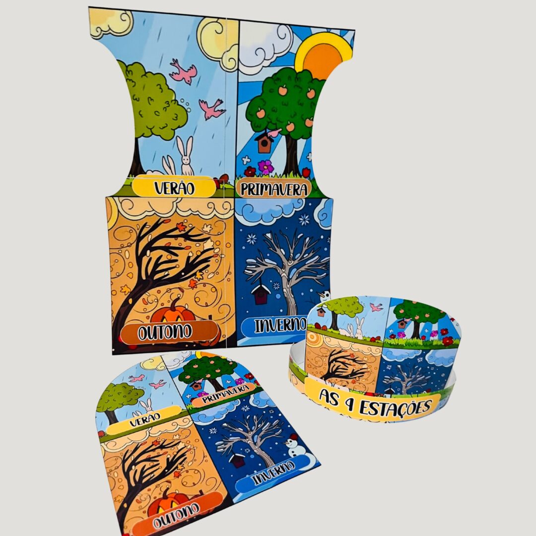 KIT 4 ESTAÇÕES: RECURSO COMPLETO PARA CONTAÇÃO DE HISTÓRIAS